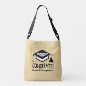 Gefeliciteerd, 2024 Afstuderen! Crossbody Tas (Achterkant)