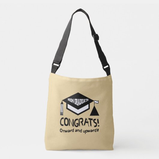 Gefeliciteerd, 2024 Afstuderen! Crossbody Tas (Voorkant)