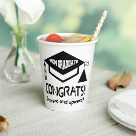 Gefeliciteerd, 2024 Afstuderen! Papieren Bekers