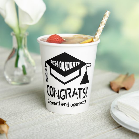 Gefeliciteerd, 2024 Afstuderen! Papieren Bekers (Insitu)