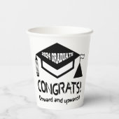 Gefeliciteerd, 2024 Afstuderen! Papieren Bekers (Achterkant)