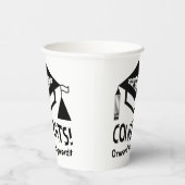 Gefeliciteerd, 2024 Afstuderen! Papieren Bekers (Rechts)