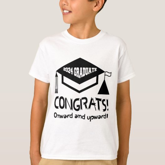 Gefeliciteerd, 2024 Afstuderen! T-shirt (Voorkant)