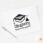 Gefeliciteerd, 2024 Afstuderen! Vierkante Sticker (Envelop)