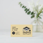 Gefeliciteerd, 2024 Afstuderen! Visitekaartje (Staand voorkant)