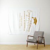 Gefeliciteerd 2026 Gouden Script Afstuderen Wandkleed (In Situ (horizontaal))