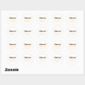 Gefeliciteerd 21e verjaardag voeg naam datum toe e ronde sticker (Vel)