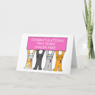 Gefeliciteerd 2 jaar kankervrij kaart