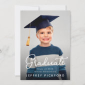 Gefeliciteerd 2e klas elementaire foto Afstuderen Aankondiging (Voorkant)