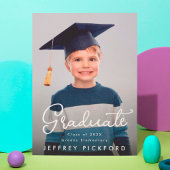 Gefeliciteerd 2e klas elementaire foto Afstuderen Aankondiging