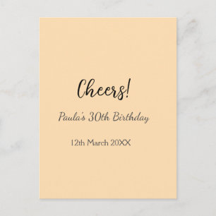 Gefeliciteerd 30e verjaardag voeg naam datum toe e briefkaart