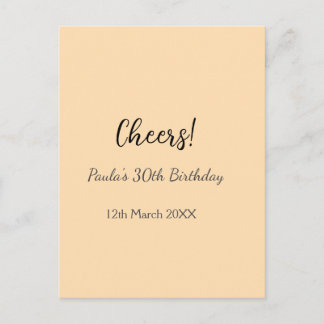 Gefeliciteerd 30e verjaardag voeg naam datum toe e briefkaart