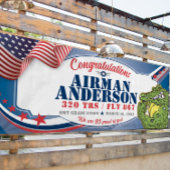 Gefeliciteerd 320 Gators luchtmacht Afstuderen Spandoek