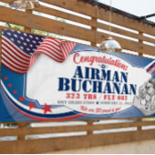 Gefeliciteerd 323 Mustang Air Force Afstuderen Spandoek