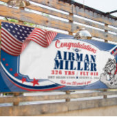 Gefeliciteerd 326 Bulldog AirForce Afstuderen Spandoek