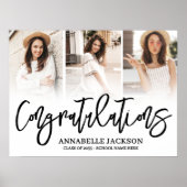 Gefeliciteerd 3 Foto Afstuderen Poster (Voorkant)