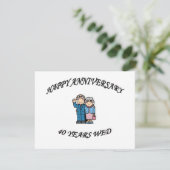 GEFELICITEERD 40 JARIG HUWELIJK KAART (Staand voorkant)