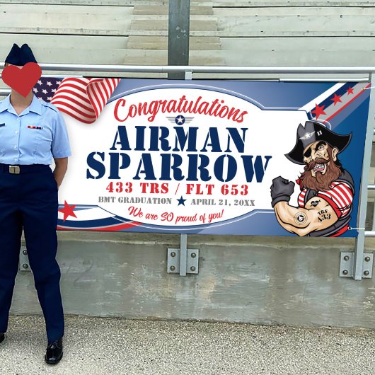 Gefeliciteerd 433 Raiders Luchtmacht Afstuderen Spandoek