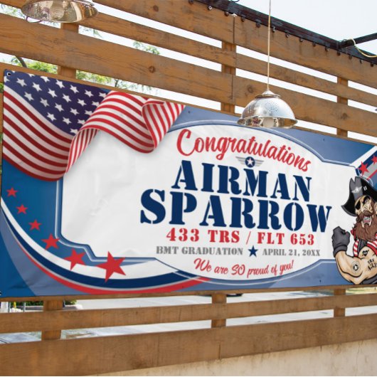 Gefeliciteerd 433 Raiders Luchtmacht Afstuderen Spandoek