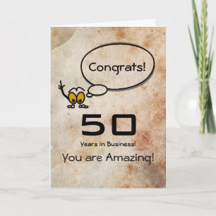 Gefeliciteerd 50 jaar in het bedrijfsleven kaart