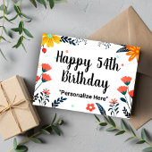 Gefeliciteerd 54e verjaardag briefkaart