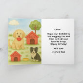 Gefeliciteerd 5 Jarige Jongen / Grappige Honden Gr Kaart (Binnen)