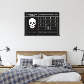 Gefeliciteerd 65 Canvasprint met spanraam Canvas Afdruk (Insitu (Slaapkamer))