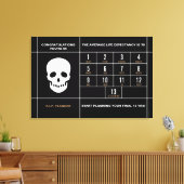 Gefeliciteerd 65 Canvasprint met spanraam Canvas Afdruk (Insitu (Woonkamer))