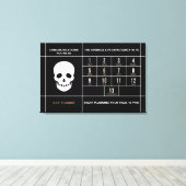 Gefeliciteerd 65 Canvasprint met spanraam Canvas Afdruk (Insitu (Houten vloer))