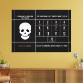 Gefeliciteerd 65 Verrekende Druk Canvas (Insitu (Woonkamer))