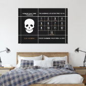 Gefeliciteerd 65 Verrekende Druk Canvas (Insitu (Slaapkamer))