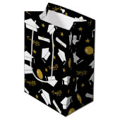 Gefeliciteerd aan de afgestudeerde medium cadeauzakje (Voorkant Gekanteld)