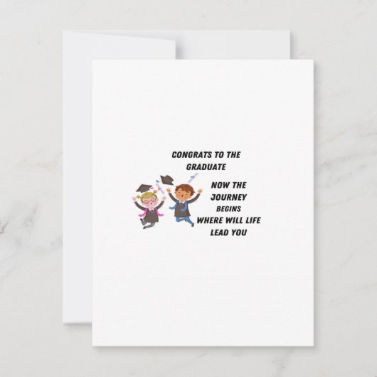 Gefeliciteerd aan de Afstuderen Feestdagenkaart (Voorkant)