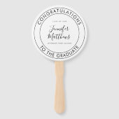 Gefeliciteerd aan de Afstuderen Handwaaier (Voorkant)