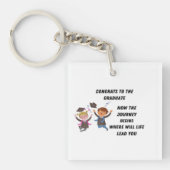 Gefeliciteerd aan de Afstuderen Sleutelhanger (Voorkant)