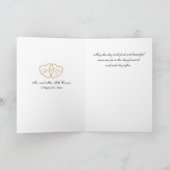 Gefeliciteerd aan de bruid en bruidegom - Trouwen Kaart (Binnen)