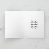 Gefeliciteerd aan de pasgetrouwden Watercolor Bloe Kaart (Binnen)