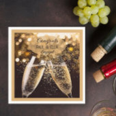 Gefeliciteerd aan het verloofde paar! Feestservett Servet