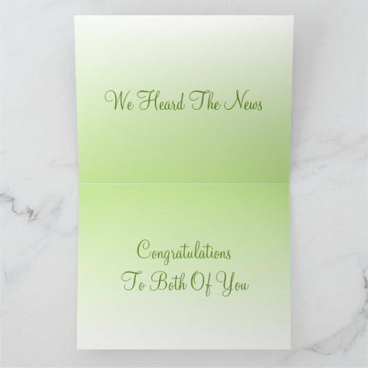 Gefeliciteerd aan jullie beiden kaart (Binnen)