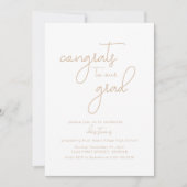 Gefeliciteerd aan onze afgestudeerde aangepaste ui kaart (Voorkant)