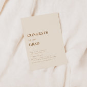 Gefeliciteerd aan onze afgestudeerde kaart