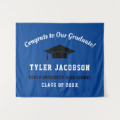 Gefeliciteerd aan onze afgestudeerde koninklijk bl wandkleed (Voorkant (horizontaal))