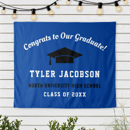 Gefeliciteerd aan onze afgestudeerde Royal Blue Zw Wandkleed