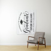 Gefeliciteerd aan onze afgestudeerde witte afstude wandkleed (In situ)