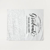 Gefeliciteerd aan onze afgestudeerde zilveren conf wandkleed (Voorkant (horizontaal))