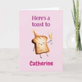 Gefeliciteerd aan vrouwen, Grappige toast, Bruisen Kaart