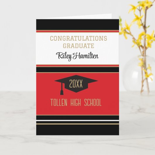 Gefeliciteerd aangepaste diploma kaart (Gele Bloem)