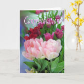 Gefeliciteerd-aanpassen Kaart (Gele Bloem)