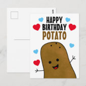 Gefeliciteerd Aardappel Briefkaart (Voorkant / Achterkant)