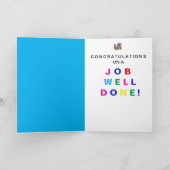 Gefeliciteerd, Abstracte kleurrijke Rooster Kaart (Binnen)